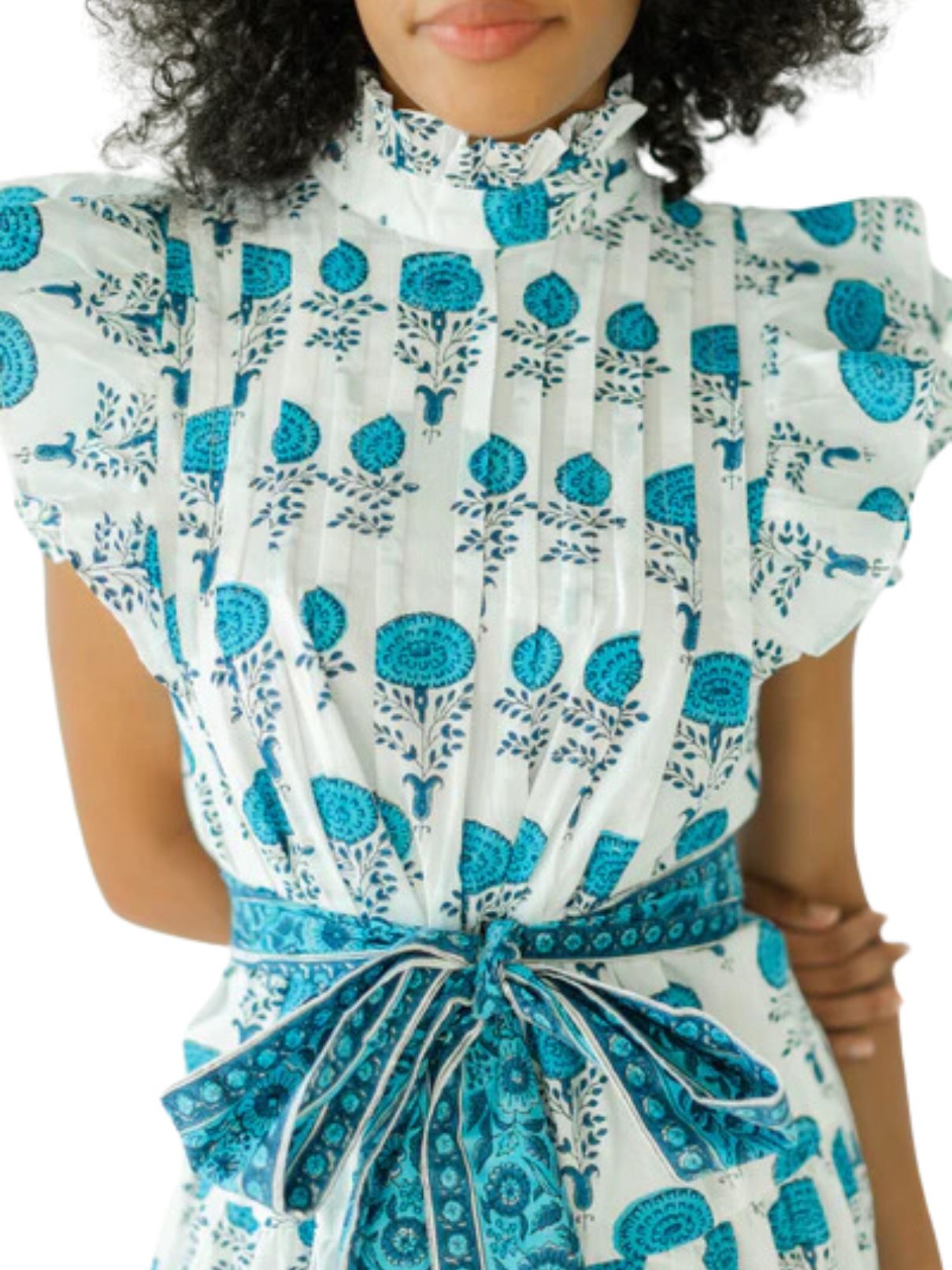 victoria dunn jasmine mini dress in hydrangea