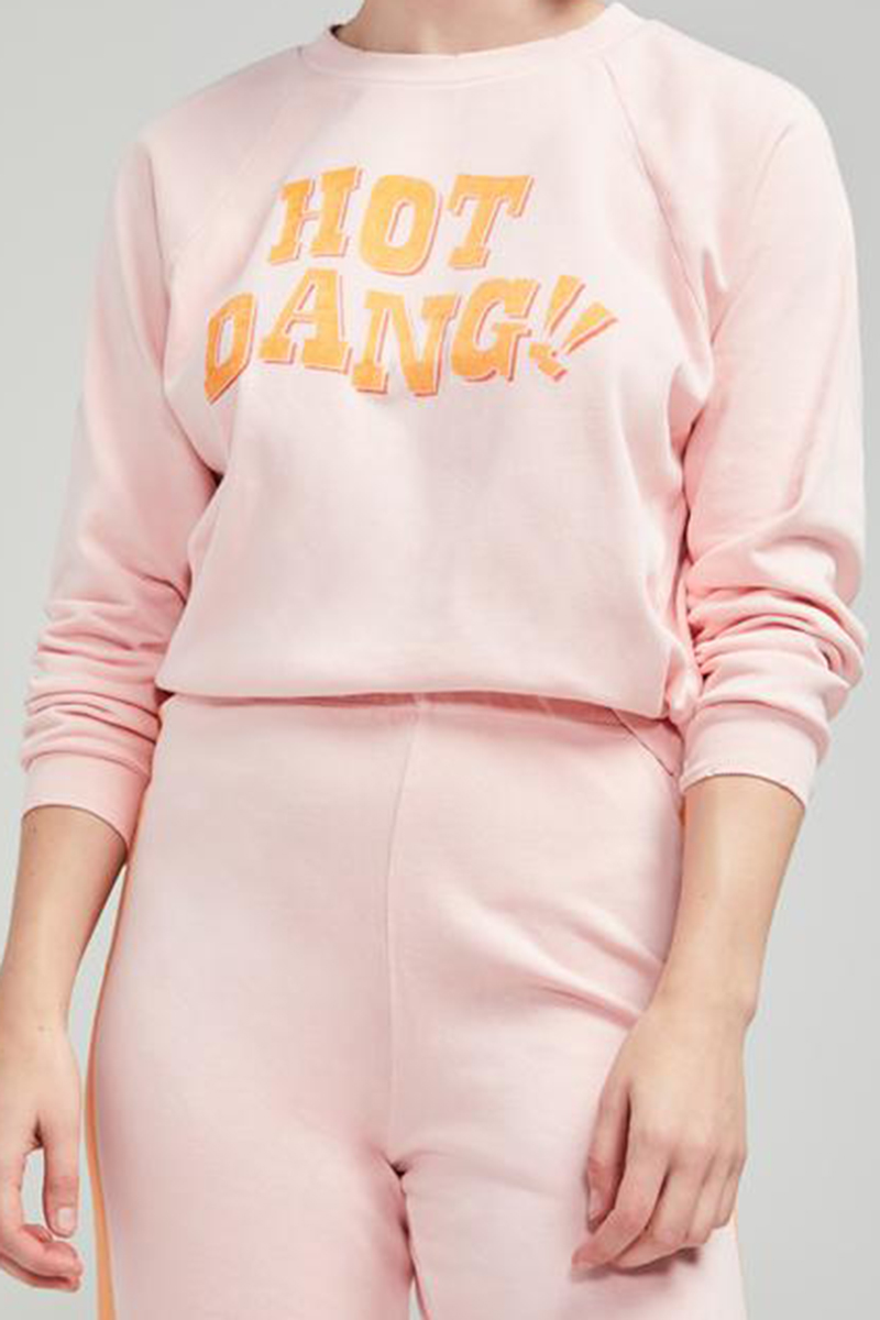 wildfox hot dang fiona sweatshirt in gossamer pink 95778