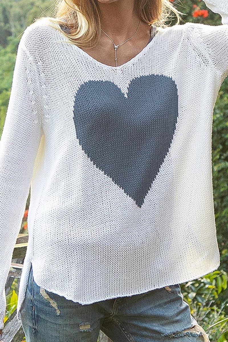 wooden ships heart sweater