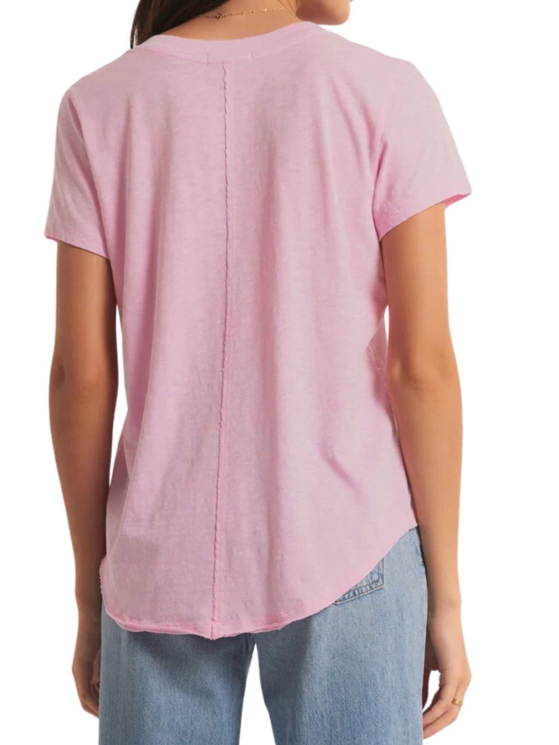 z supply asher vneck tee in hibiscus