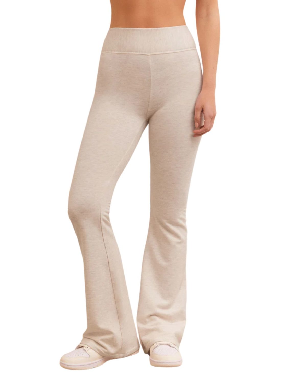z supply everyday modal flare in oatmeal heather