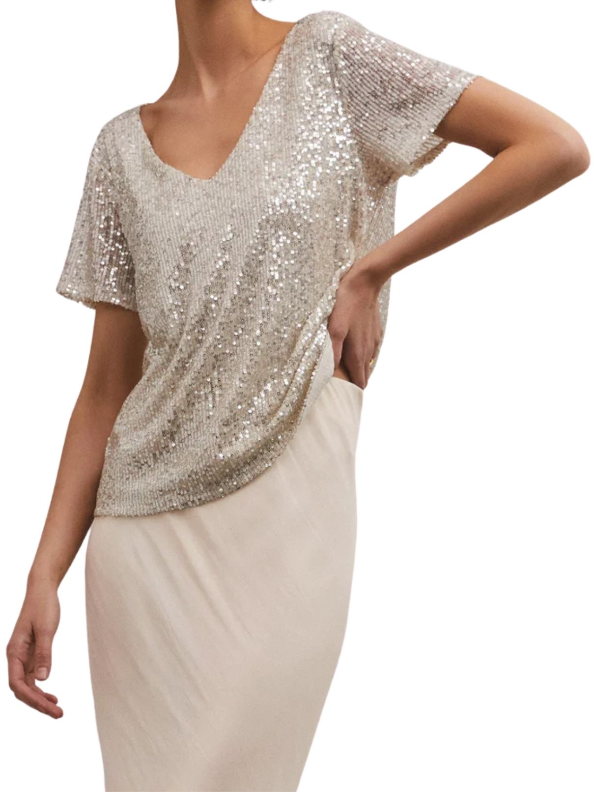 Z Supply Women's Marbella Sequin Top