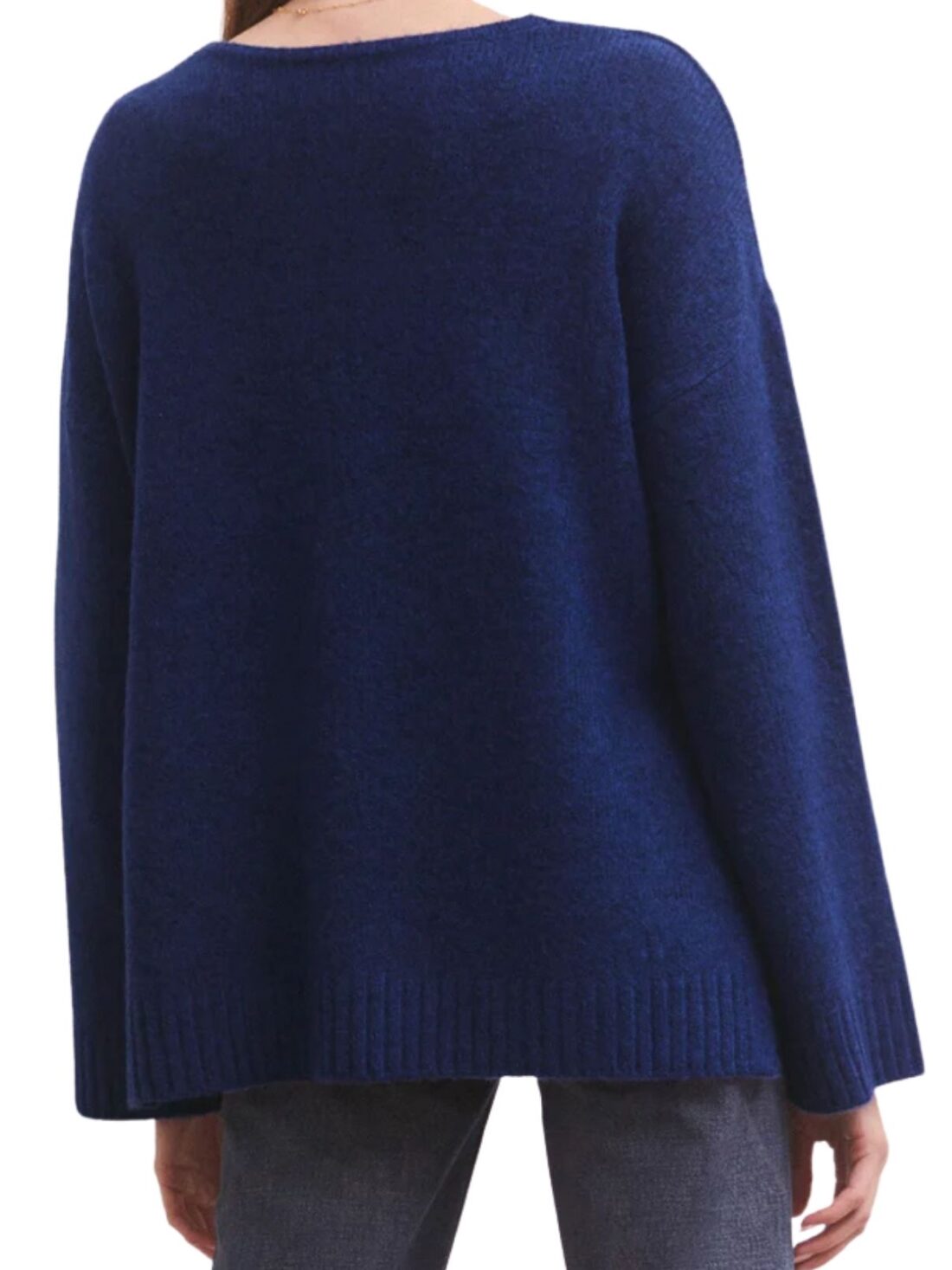 z supply modern sweater in blue space