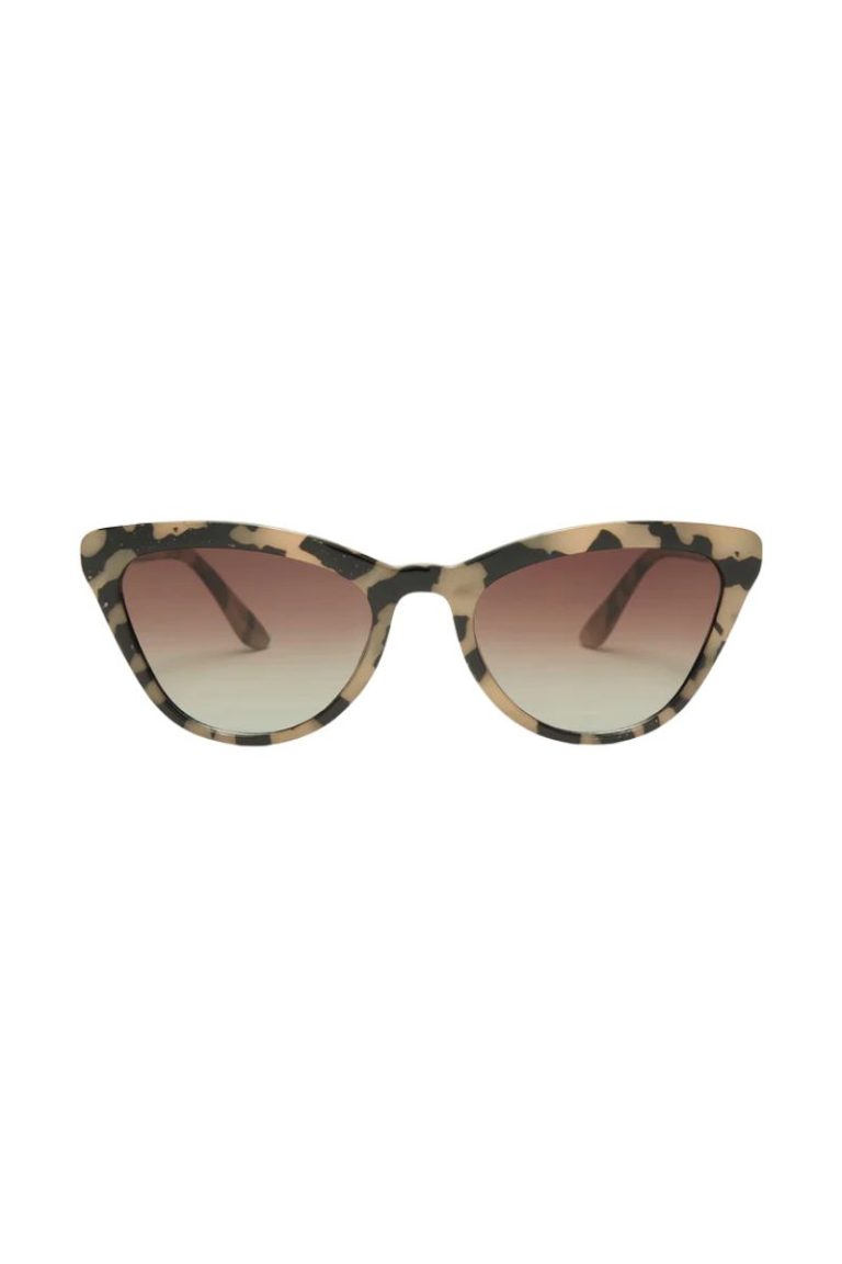 z supply rooftop sunglasses in brown tortoise gradient