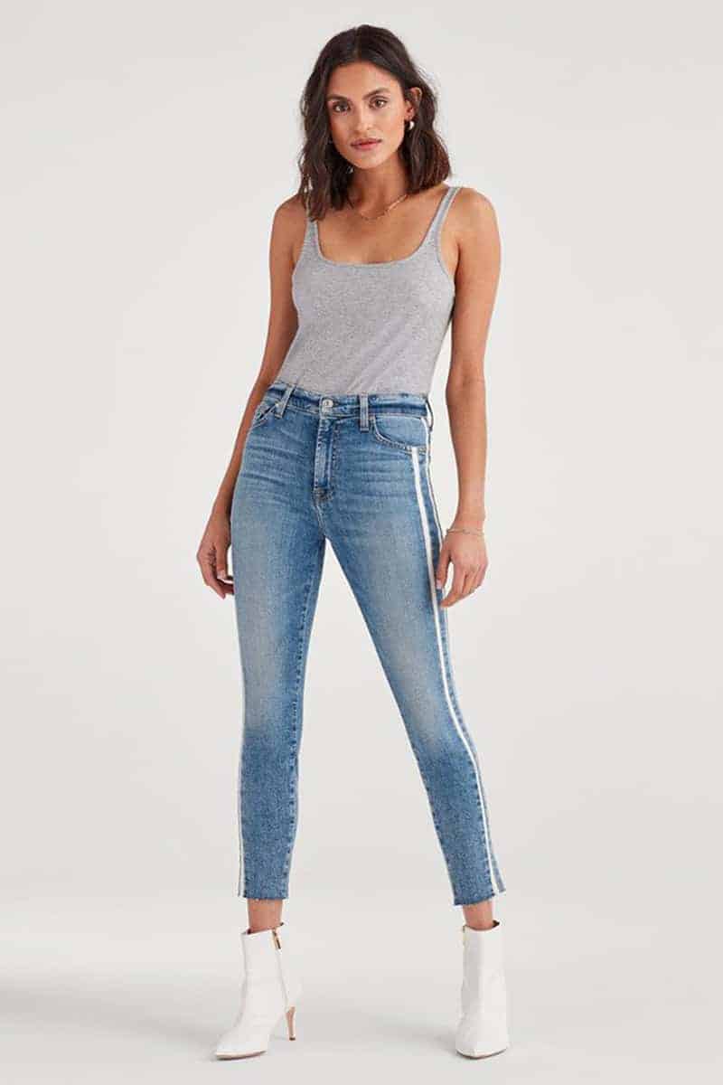 7 for all mankind ankle skinny