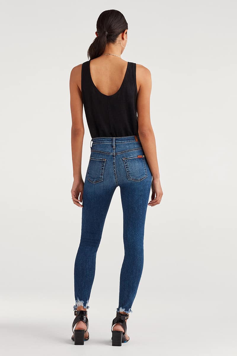 7 for all mankind high waist skinny