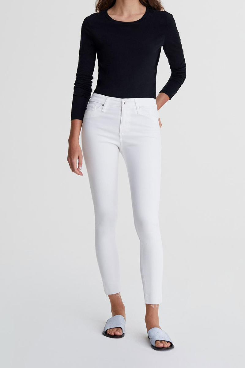 ag farrah skinny ankle white