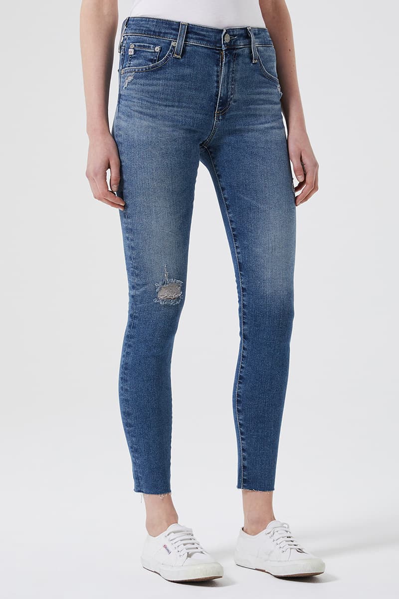 AG Jeans Farrah Skinny 14 Yrs Blue Garden | Cotton Island Women's ...