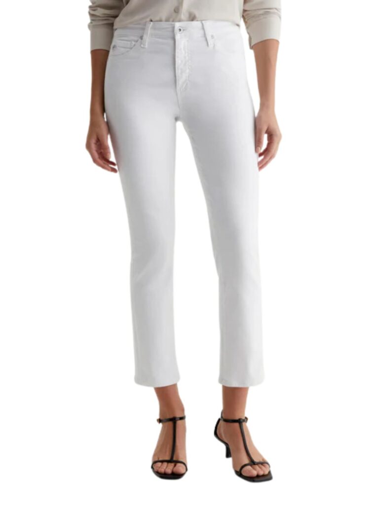 ag jeans mari crop in gallery white