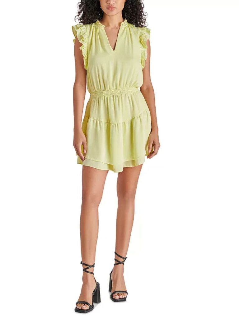 bb dakota by steve madden prairie dreams dress in key lime