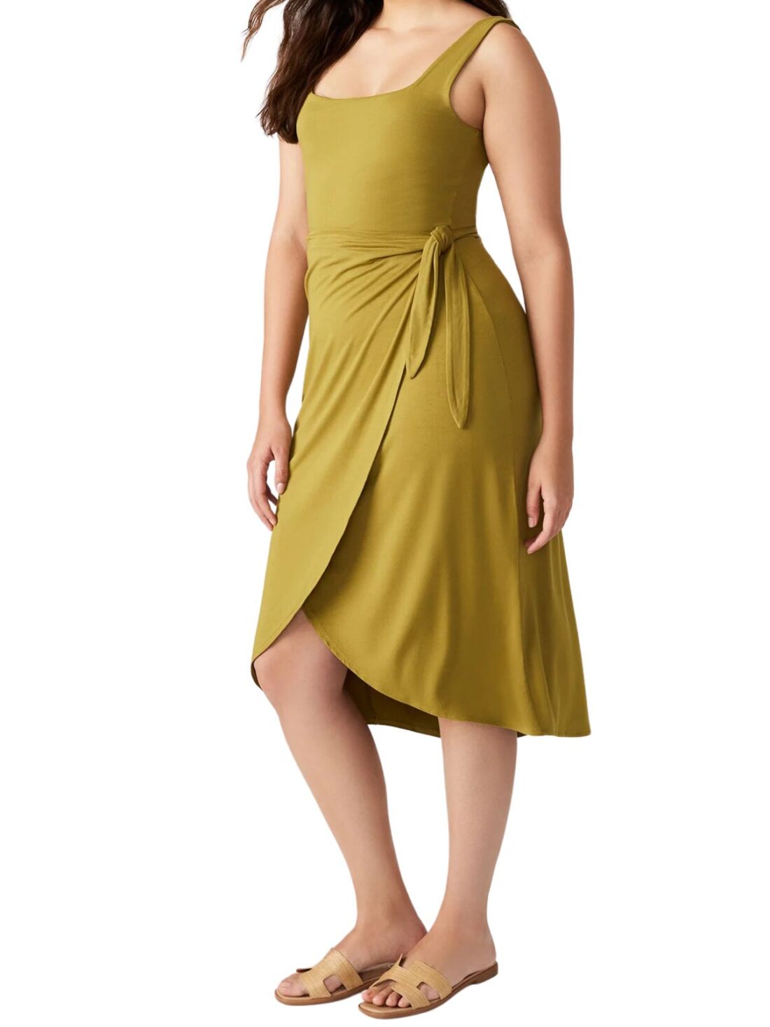 bb dakota by steve madden rhea dress in green moss