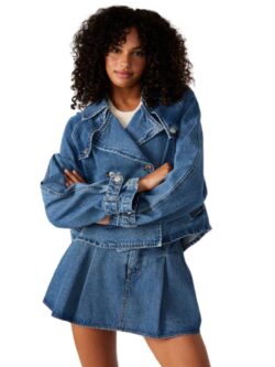 bb dakota by steve madden sirus blue denim jacket