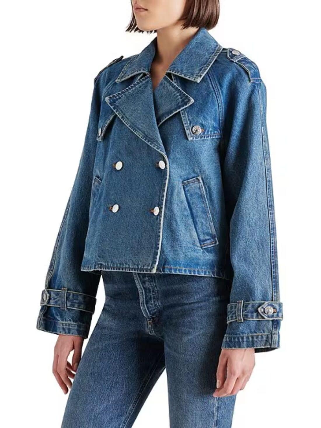 bb dakota by steve madden sirus blue denim jacket