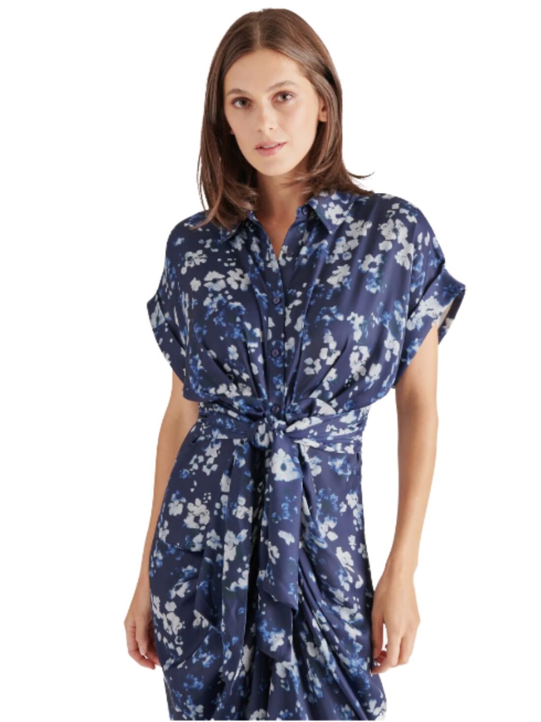 bb dakota by steve madden tori indigo floral dress