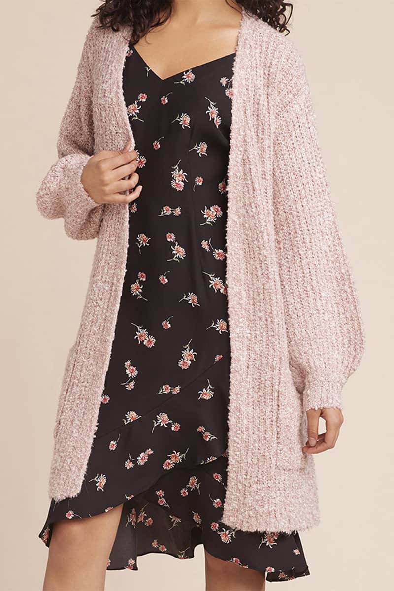 BB Dakota Coffee Date Sweater In Mauve Rose | Cotton Island Women's ...