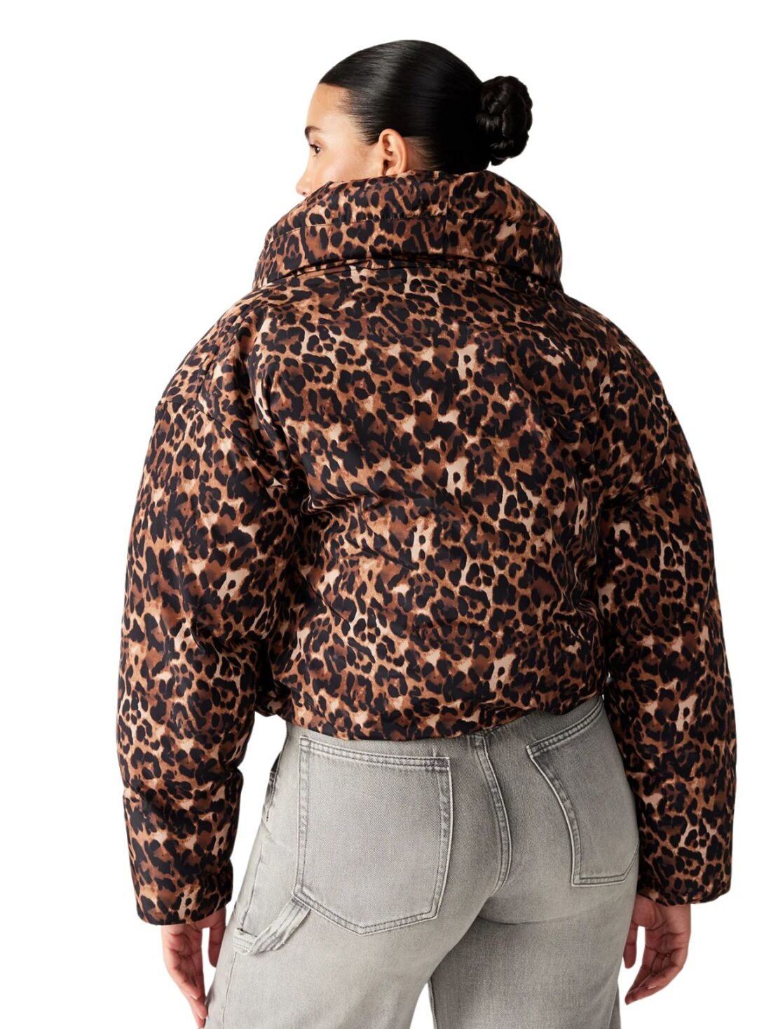 bb dakota evy coat in leopard