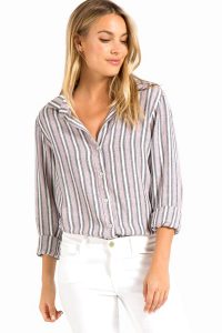 bella dahl fray hem shirt