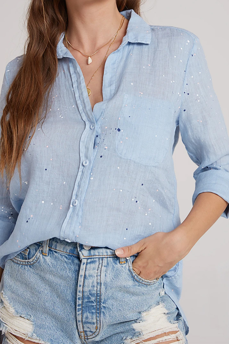 bella dahl short sleeve pocket button down