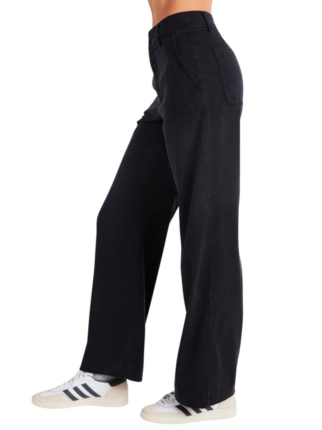 bella dahl sydney wide leg pant in vintage black