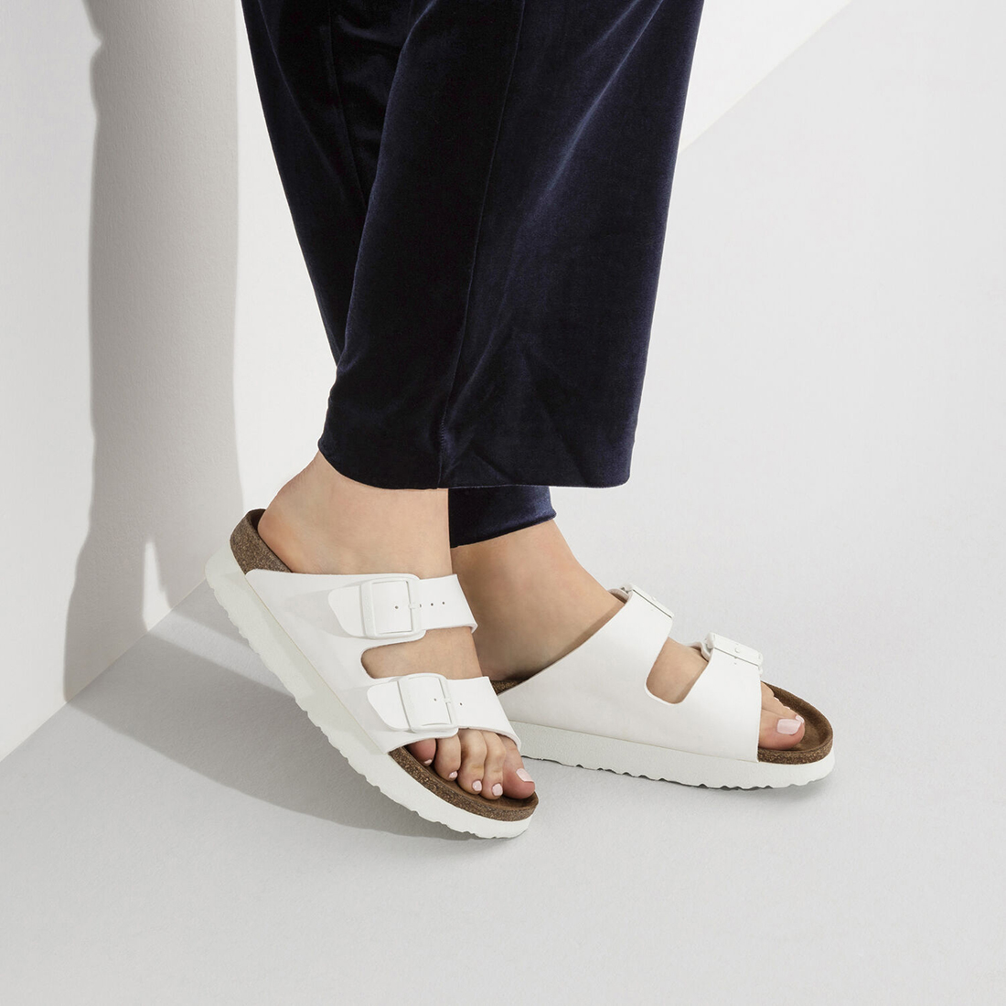 birkenstock arizona small white