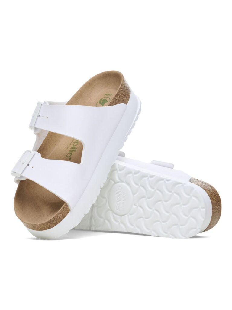 birkenstock flex platform birko flor arizona in white