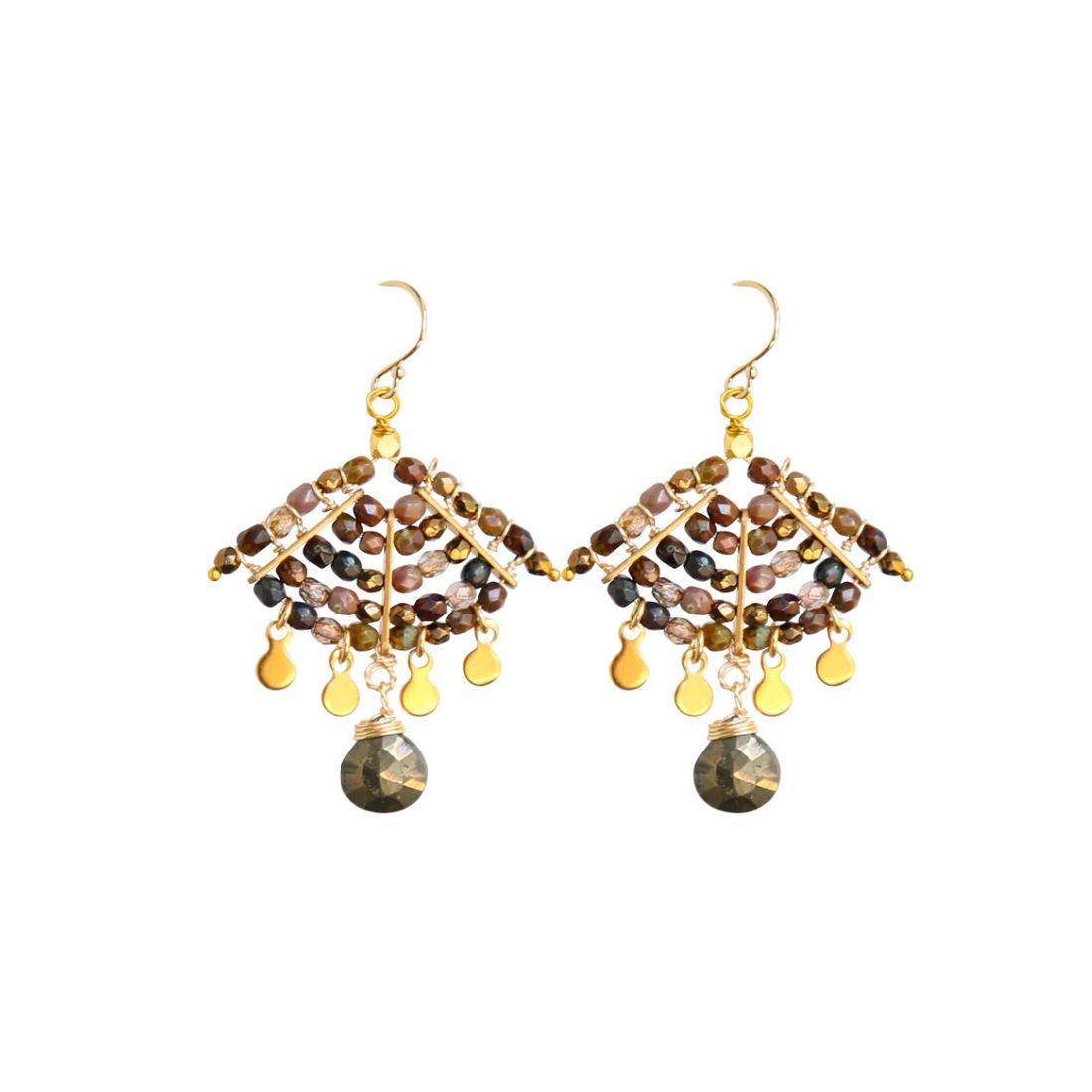 Catherine Page Batik Earring in Pyrite | Cotton Island Women's Clothing ...