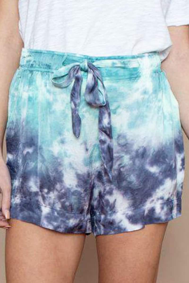 tie dye cargo shorts