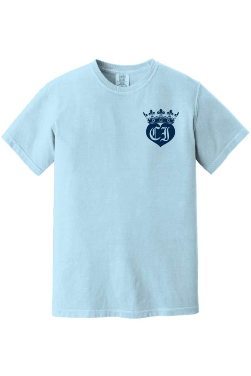 S/S Chambray Comfort Colors Tee with Navy/White | Cotton Island Women's ...