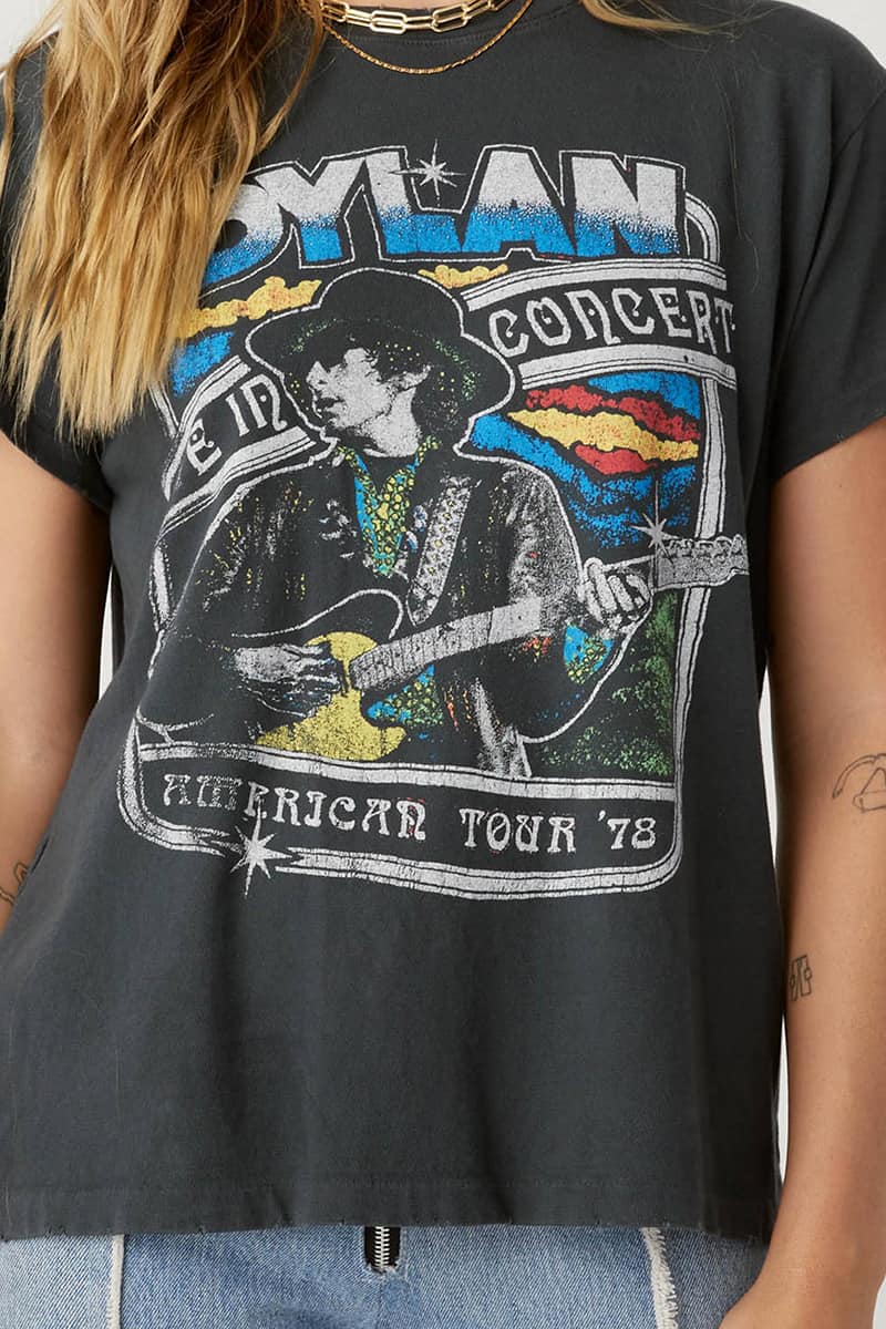 bob dylan concert tee shirts