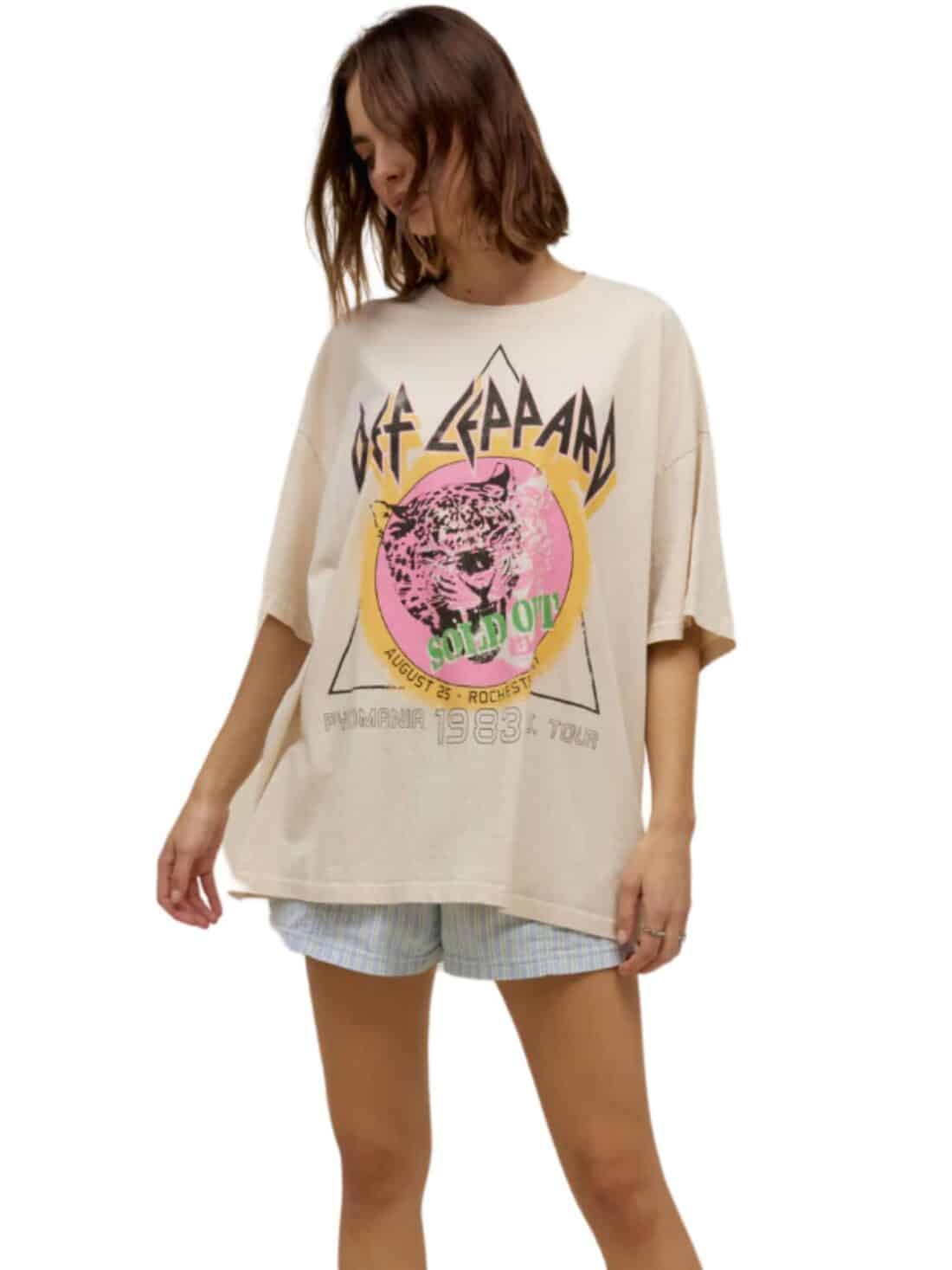 daydreamer 100% cotton def leppard tee sold out 1983