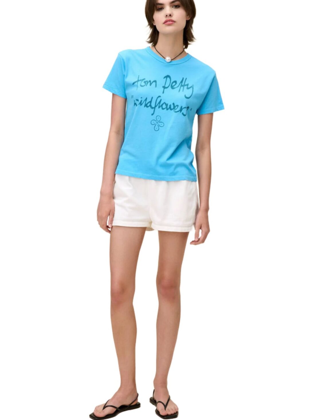 daydreamer tom petty wildflower ringer tee in ultra blue