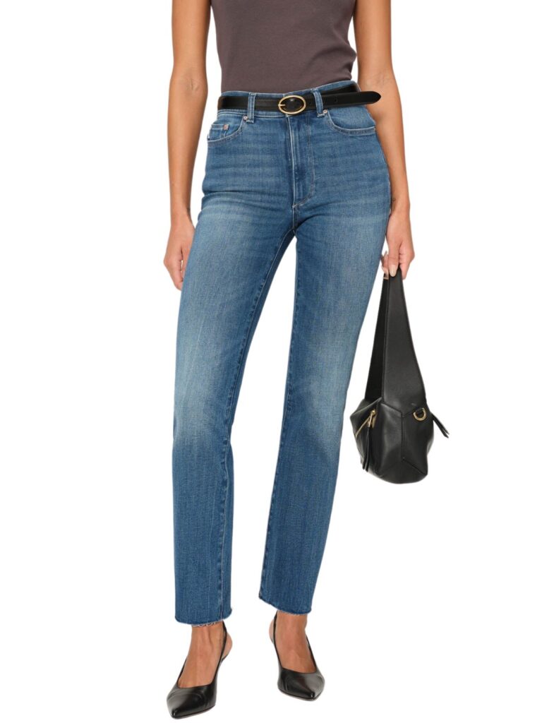 dl1961 halle straight hi rise jean in palm springs