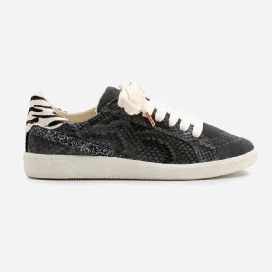 Dolce Vita Charcoal Snake Leather Nino Sneaker | Cotton Island Women's ...