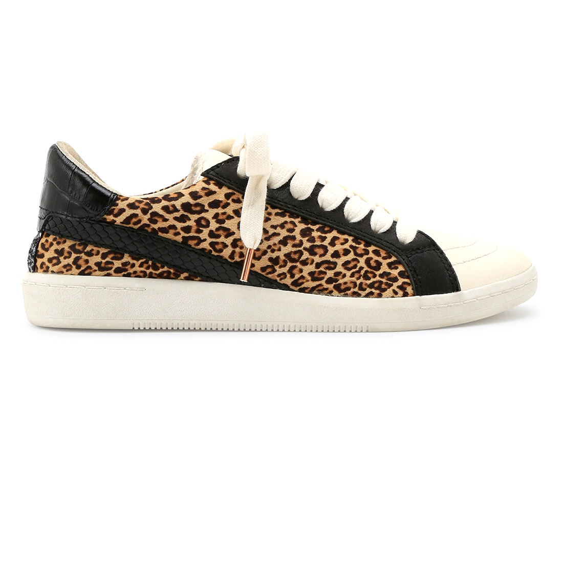 Dolce Vita Dark Leopard Calf Leather Nino Sneaker | Cotton Island Women ...