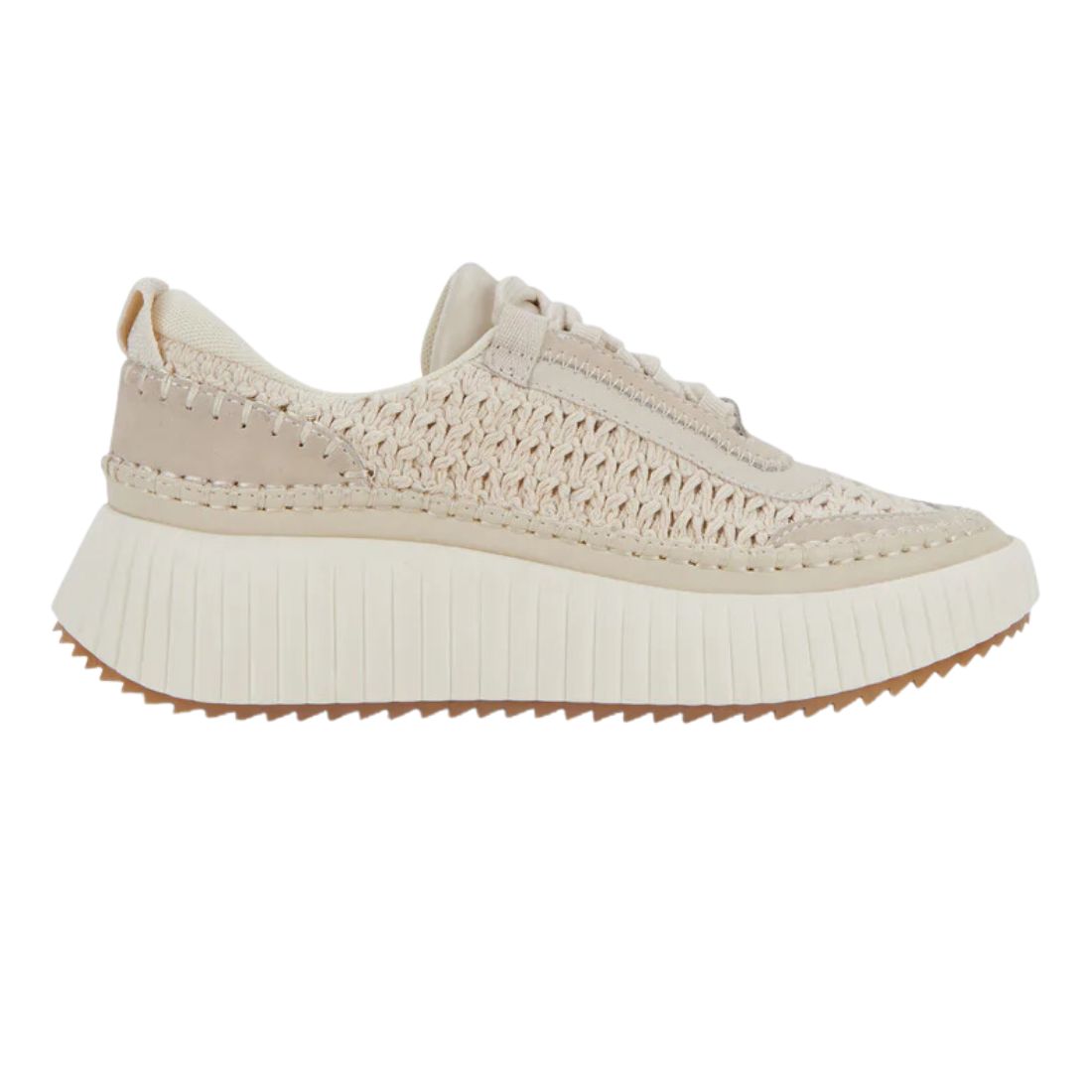 Dolce Vita Dolen Knit Sneakers in Sandstone Cotton Island Women's