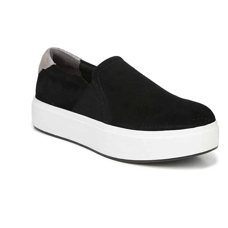 dr scholl's suri suede wedge sneaker