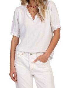 dylan blake blouse in white