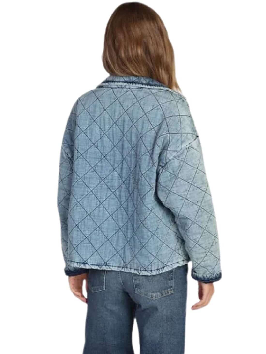 dylan claire denim quilted jacket