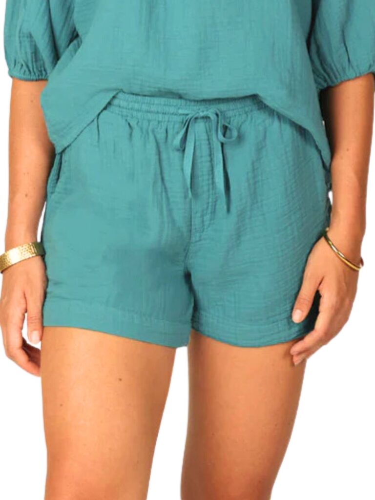 dylan gauze drawstring short in sage