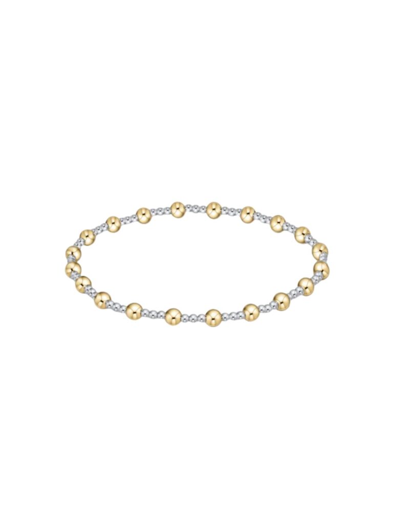 e newton sincerity 4mm gold/silver mix bracelet