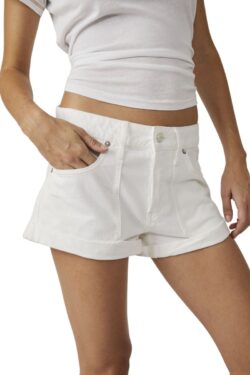 free people beginners luck short in optic white