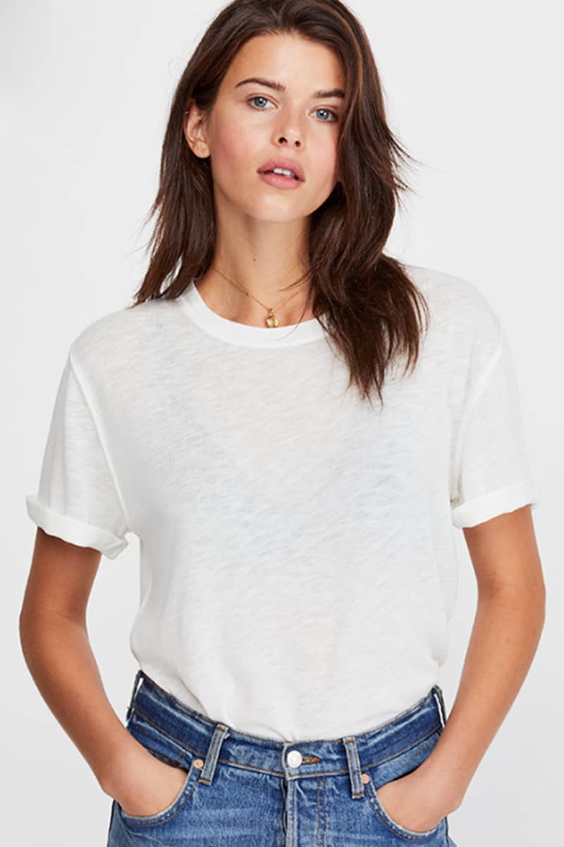 Free People Cassidy Tee in Ivory | Cotton Island Women's Clothing Boutique
