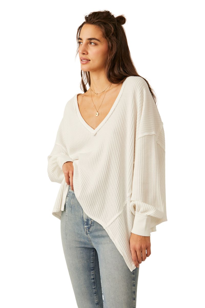 Free People Coraline Thermal in Ivory | Cotton Island Women's Clothing ...