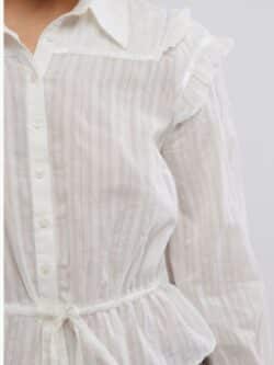 free people daybreak blouse in optic white