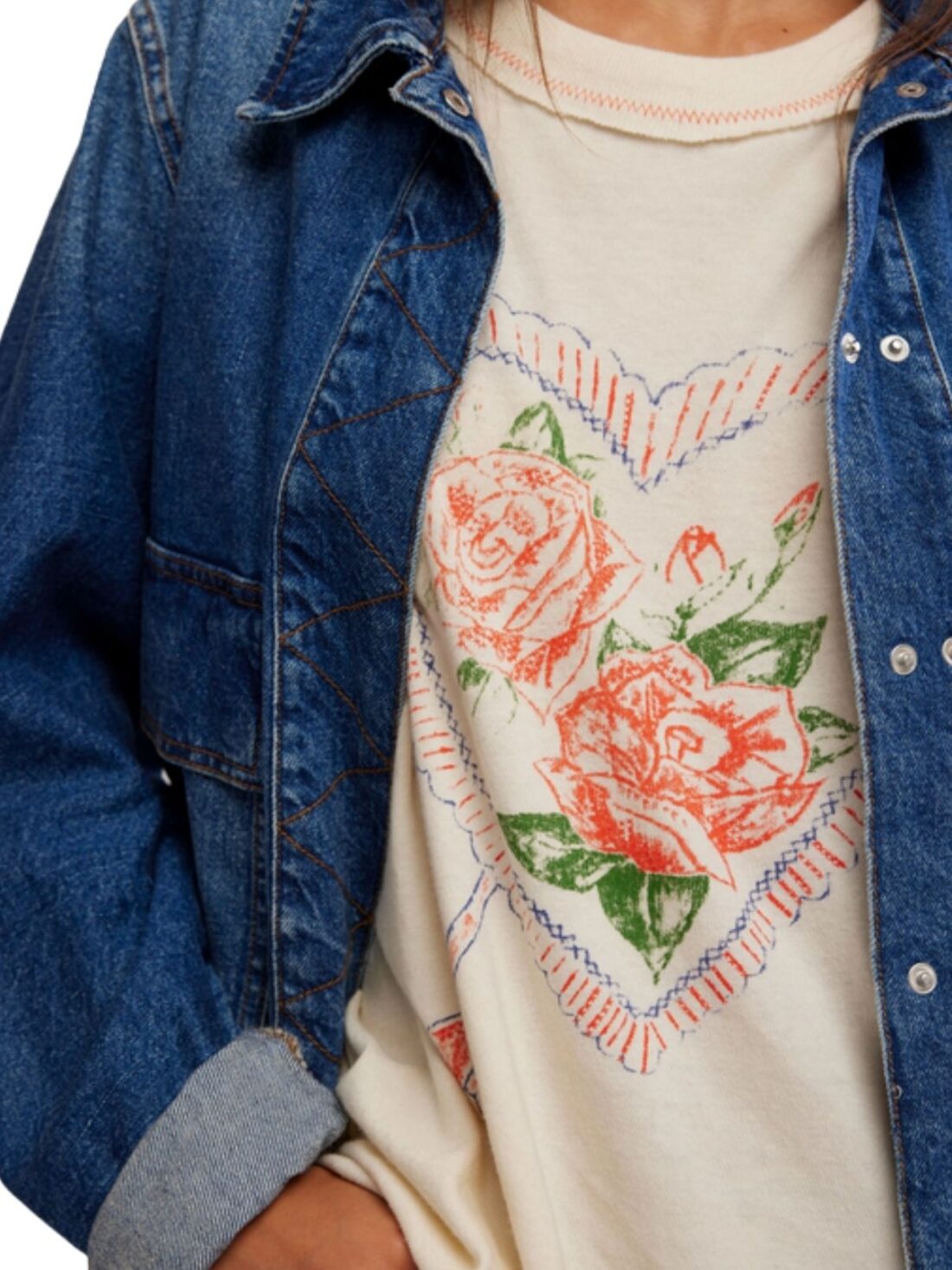 free people love rose tee