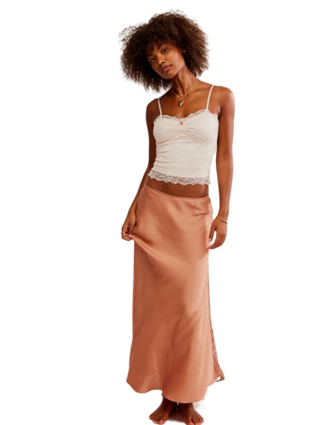 free people make you mine 1/2 slip in cafe latte