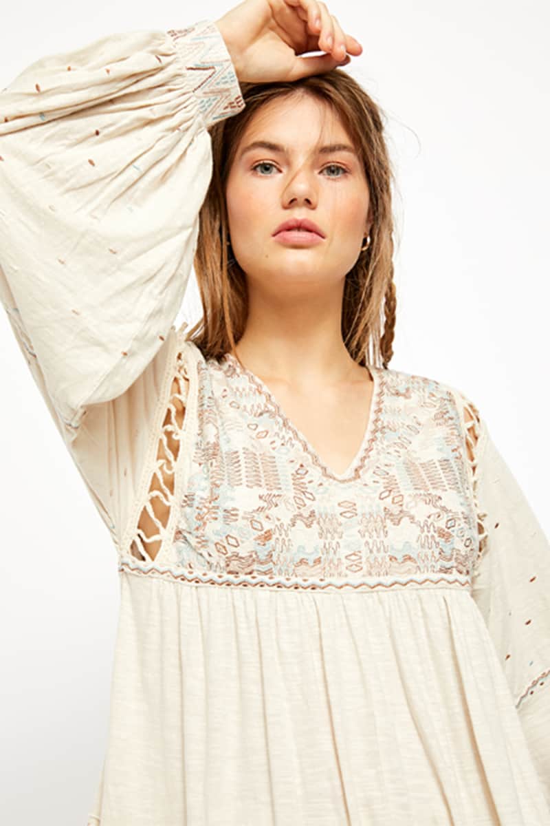 Free People Much Love Tunic in Salt | Cotton Island Women's Clothing ...