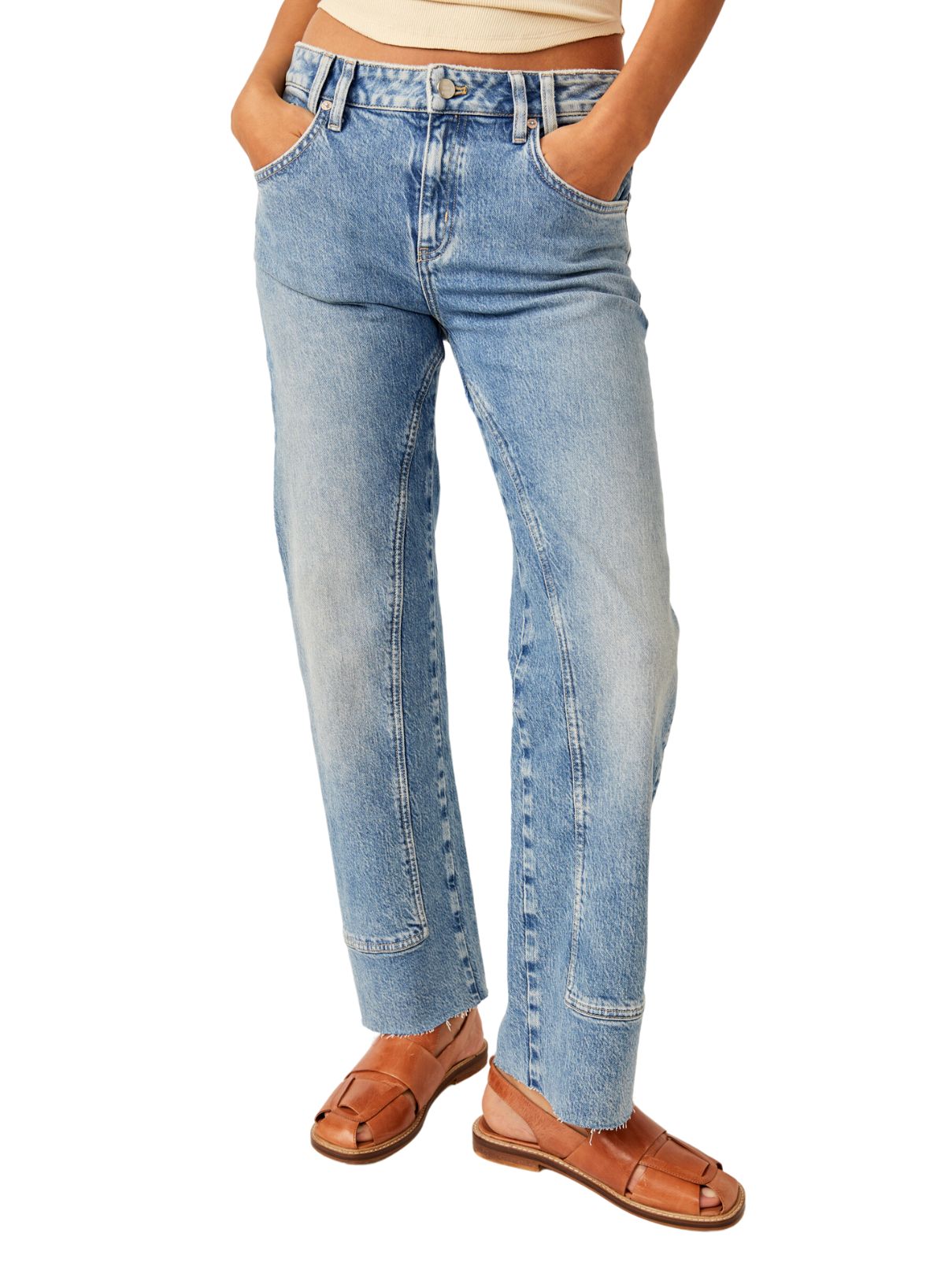 Free People Risk Taker Straight HR Jean in Mantra | Cotton Island Women ...