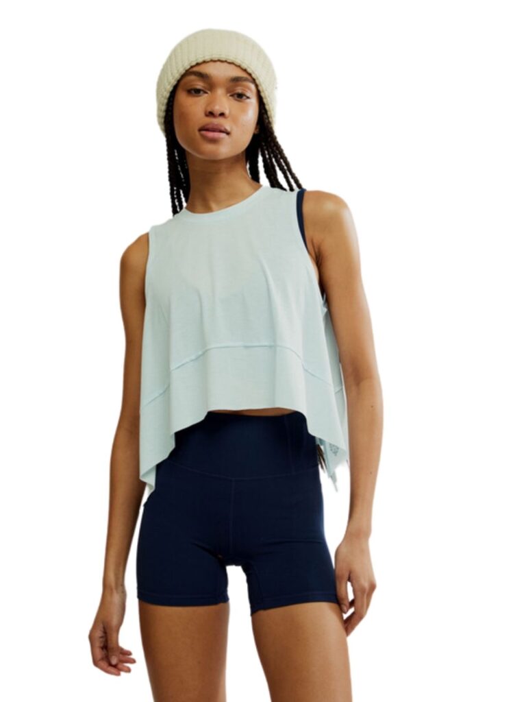 free people tempo tank in artic snow