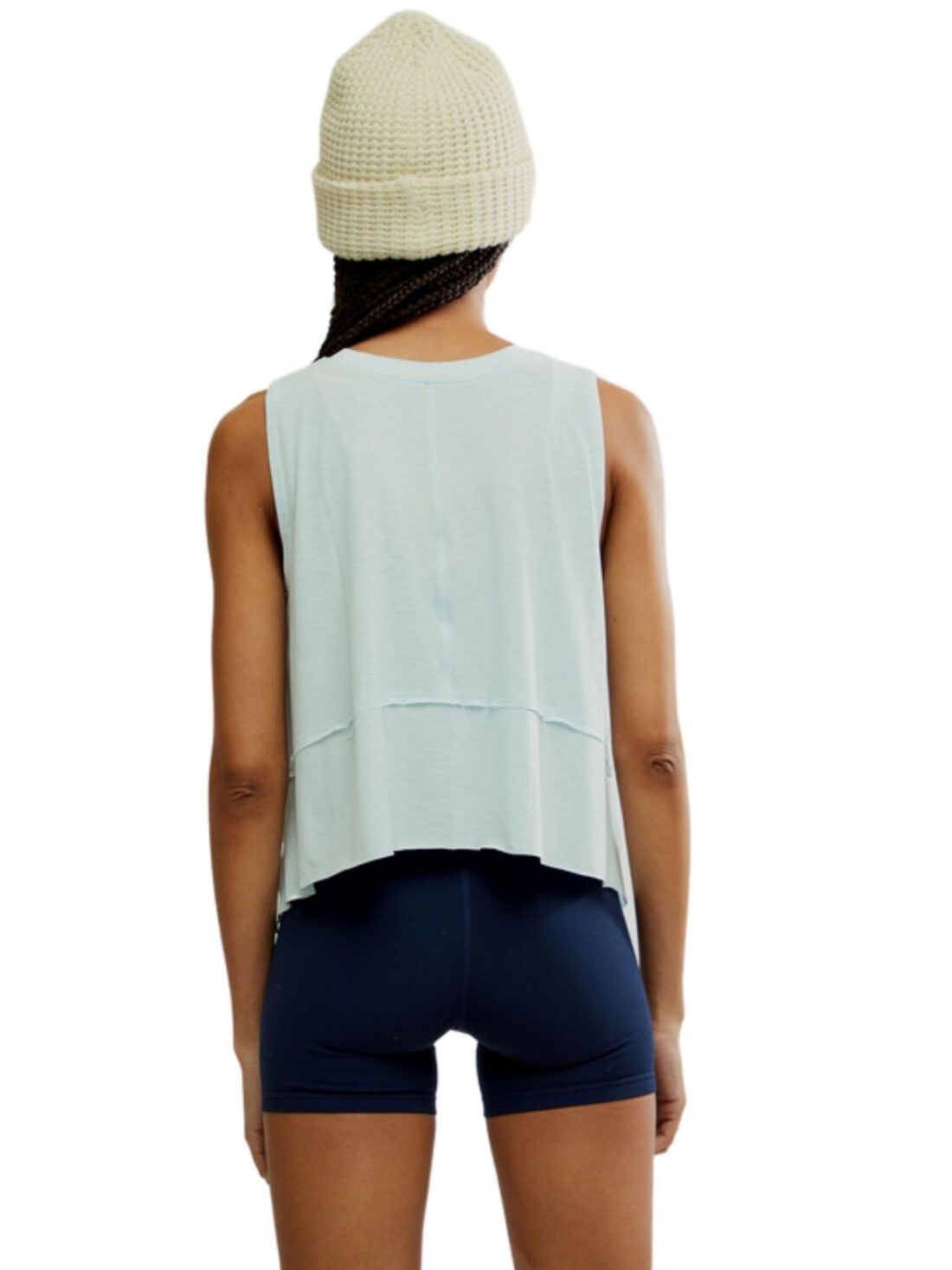 free people tempo tank in artic snow